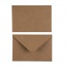 500 Adet Kahverengi Davetiye Lüks Tebrik Kartı Mektup Mühür Cüzdan Büyük Kapasiteli Kraft Zarf