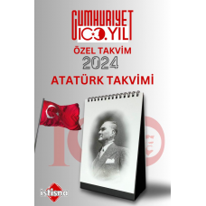Cumhuriyetimizin 100. Yılına Özel Seri Gazi Mustafa Kemal Atatürk Masaüstü 2024 Yılı Takvimi