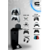 Duvara Monte Edilebilen Siyah Gaming Ps4 Ps5 Xbox Joystick Controller Tutucu Ve Kulaklık Standı