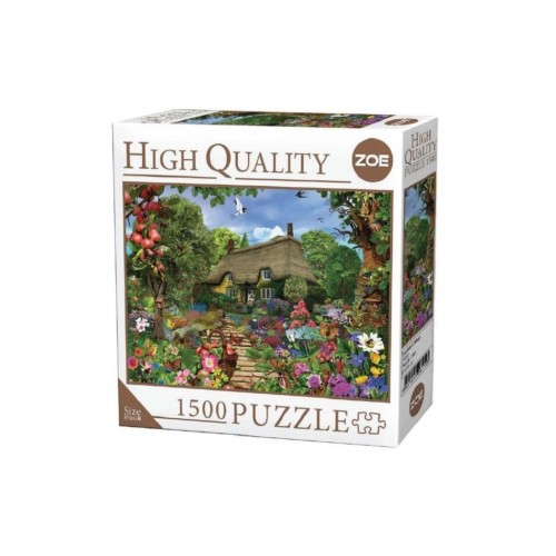 Lisanslı English Cottage 1500 Parça High Quality Puzzle Yetişkin Ve Çocuklar Için Eğitici Yapboz