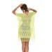 Yeni Sezon Kadın Narin Yanı Yırtmaçlı Püsküllü Tül Transparan Hızlı Kuruyan Yaz Elbisesi Pareo
