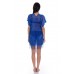 Yeni Sezon Kadın Narin Yanı Yırtmaçlı Püsküllü Tül Transparan Hızlı Kuruyan Yaz Elbisesi Pareo